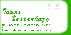tamas mesterhazy business card